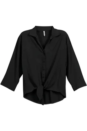 Marialicia Camisa Feminina Laço Frontal