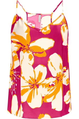 LEZ A LEZ Blusa Alças em Viscose Sarjada com Decote V