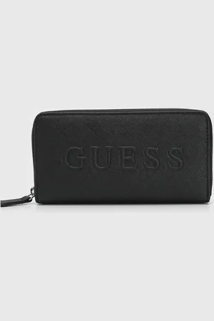 Guess Carteira Retangular Logo Preta