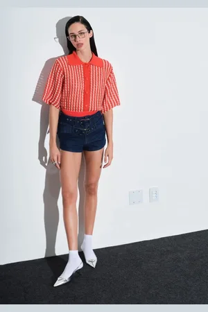 My Favorite Things Short Jeans Hot Pants Cintura Alta com Cintos