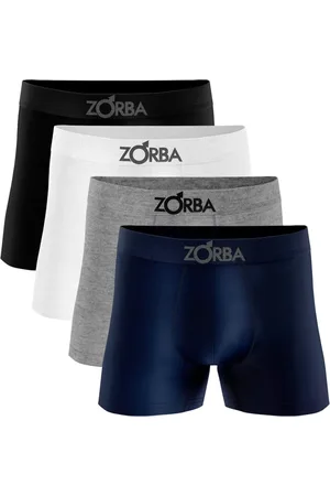 Zorba Kit 4 Cueca Boxer Algodão Sem Costura Adulto Masculina