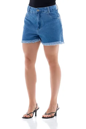 ARAUTO JEANS Shorts Jeans Feminino Arauto Mom