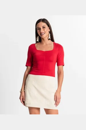 Rovitex Blusa Feminina Manga Curta