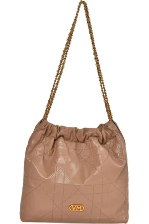 VIA MARTE Bolsa De Ombro Matelassê Média B1-137-01 Camel