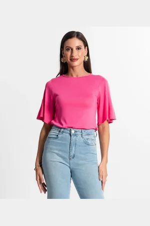 Rovitex Blusa Feminina Manga Curta
