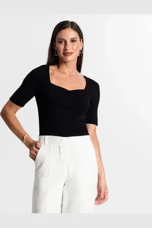 Rovitex Blusa Feminina Manga Curta