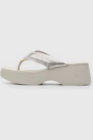 MOLECA Tamanco Metalizado Off-White