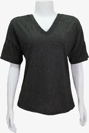 EMIGÊ Blusa Casual Lurex Produto Gentilmente Usado