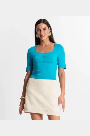 Rovitex Blusa Feminina Manga Curta