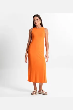 Rovitex Vestido Midi Em Molecotton
