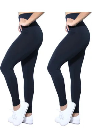 Heide Ribeiro Kit 2 Calças Legging Leg Silver Fitness Preto