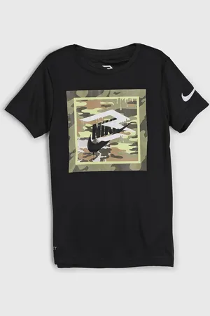 Nike Infantil - Camiseta Logo Preta