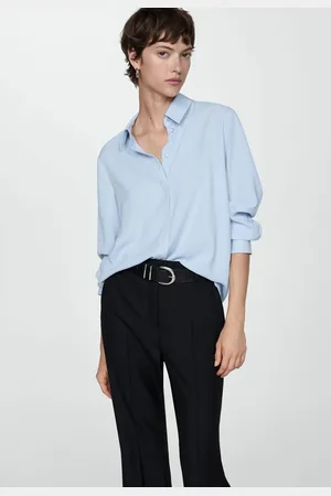MANGO Camisa Reta Lisa