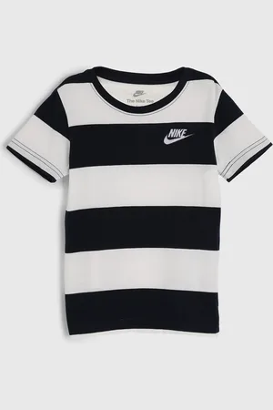 Nike Infantil - Camiseta Listrada Preta