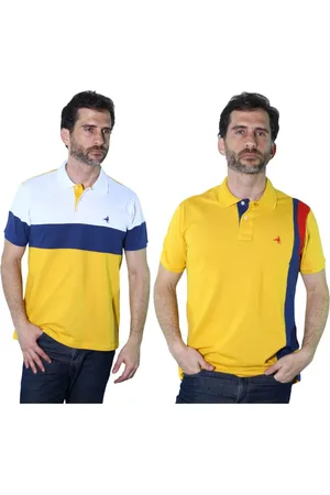 Hipica Kit 2 Camisas Polo Listra Mostarda