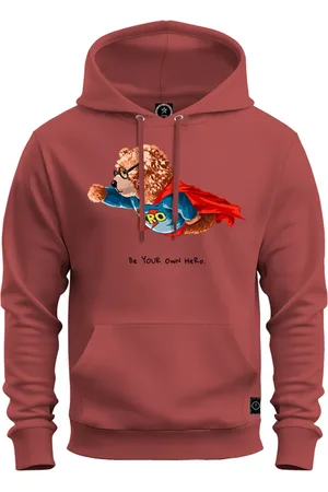 Nexstar Moletom Canguru Quentinho Tecido Macio Urso Man - Bordo