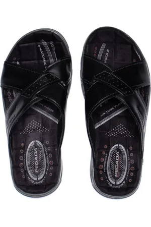 PEGADA Infantil - Chinelo Slide Masculino em Couro