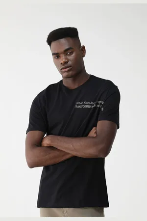 Calvin Klein Camiseta Reta Logo Preta