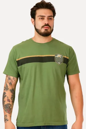 OSKLEN Camiseta Masculina Regular Brasão Futebol