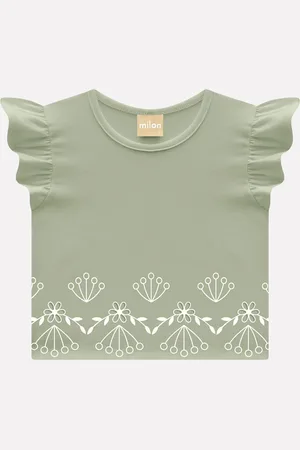 MILON Infantil - Blusa Menina Bordado