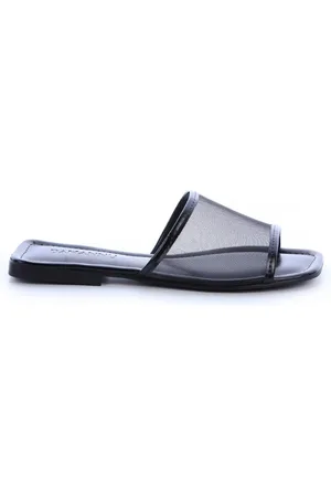 Damannu Shoes Rasteira Fany Tela Preta