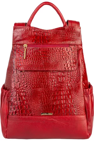Andrea Vinci Mochila antifurto de couro croco Suelen