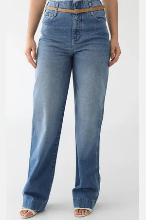 Colcci Calça Jeans Wide Leg Juliette com Cinto
