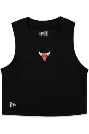 New Era Camiseta Feminina Cropped Chicago Bulls