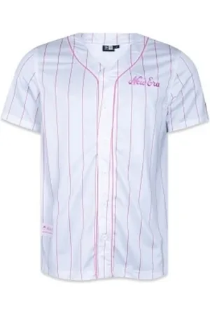 New Era Camisa Feminina Manga Curta Branded Stripes