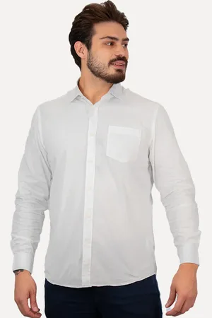 Aramis Camisa Masculina Regular Algodão Lotte Pocket Branca