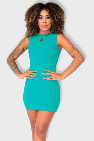 Revanche Vestido Tricot Manga Cavada Atacado Feminino Kalore