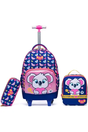 Perfect For You Infantil - Kit Mochila de Rodinhas Escolar Reforçada Menina