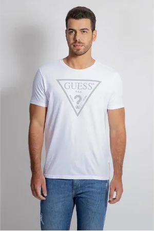 Guess Camiseta Logo Triangulo Relevo
