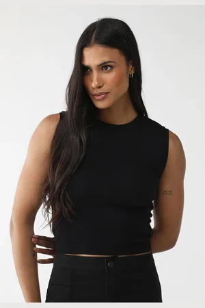 LEZ A LEZ Regata Tricot Ajustada Lisa Preta