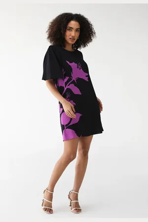 LEZ A LEZ Vestido Curto Flores Laterais