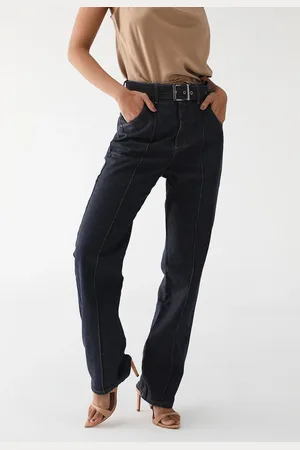 LEZ A LEZ Calça Jeans Reta Cinto