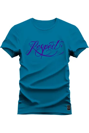 Nexstar Camiseta Algodão Confortável Estampada Digital Respect