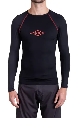 Billabong Camiseta Surf Manga Longa Bad Trip Masculina