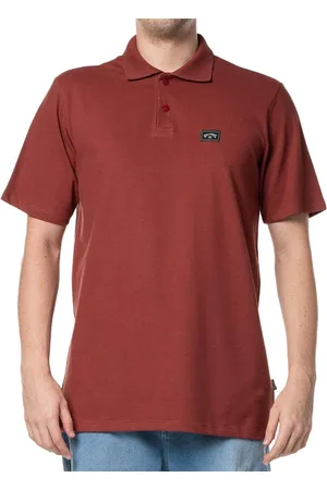 Billabong Camisa Polo Arch Crew Polo WT24 Masculina Vinho