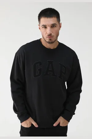 GAP Blusa de Moletom Fechada Logo Preta