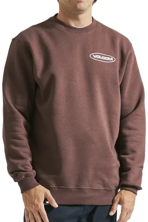 Volcom Moletom Careca Stormy WT23 Masculino Vinho