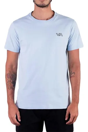 RVCA Camiseta VA Pigment Masculina Claro