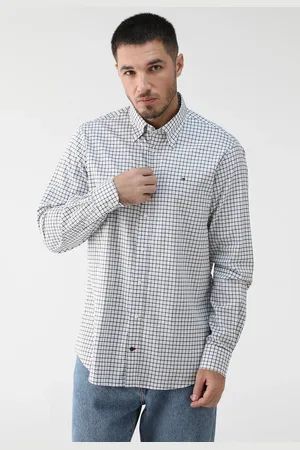 Tommy Hilfiger Camisa Reta Oxford Off-White