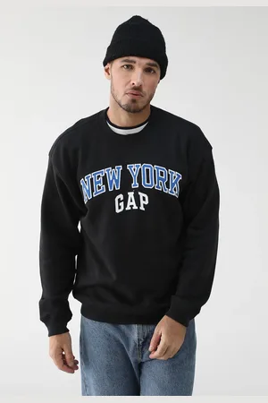 GAP Blusa de Moletom Fechada New York Preta