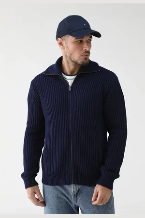 GAP Suéter Tricot Canelado Azul-Marinho