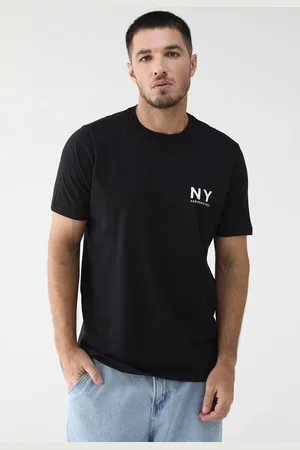 Aeropostale Camiseta Reta NY Preta