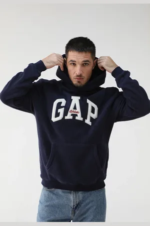 GAP Blusa de Moletom Fechada Logo Azul-Marinho
