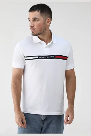 Tommy Hilfiger Camisa Polo Regular Logo Branca
