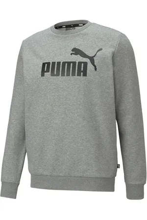 PUMA Moletom Careca ESS Big Logo Crew Masculino Medium Gray