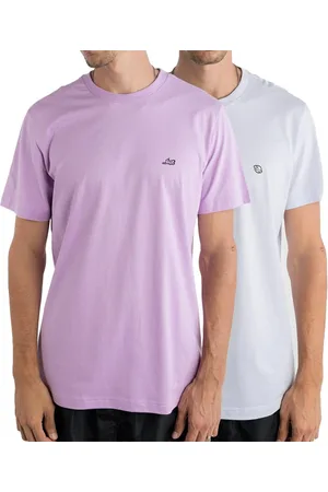 Lost Kit 2 Camisetas Lost New Year SM24 Masculina Lavanda/Branco